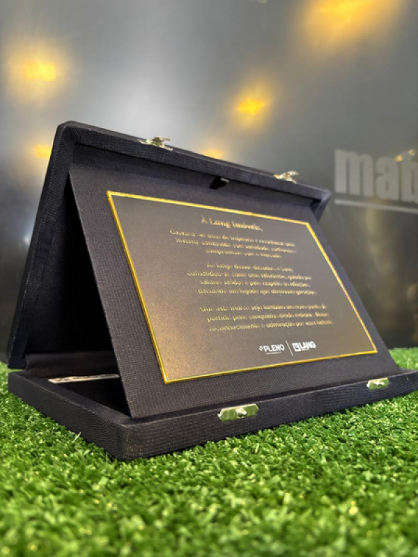 ESTOJO 12X18 PT - ESPECIAL COM PLACA