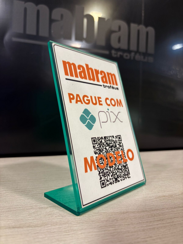 PLACA PIX - 10X15 