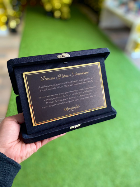 PLACA DE ESTOJO 10X16 PRETO