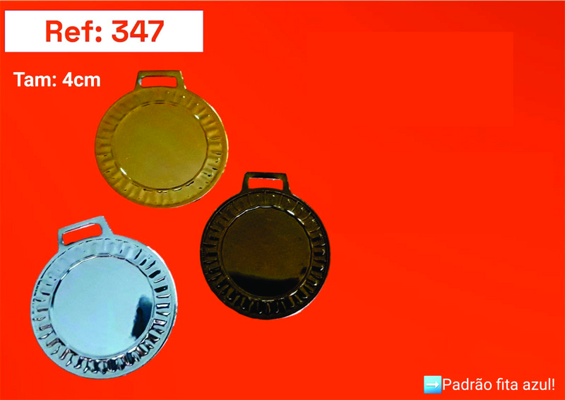 MEDALHA MD347 - PRATA