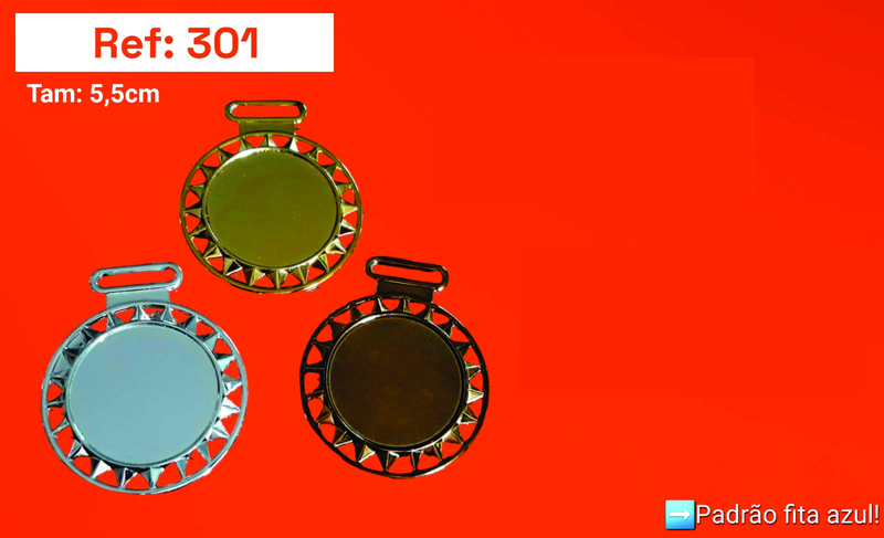 MEDALHA MD301 - PRATA 